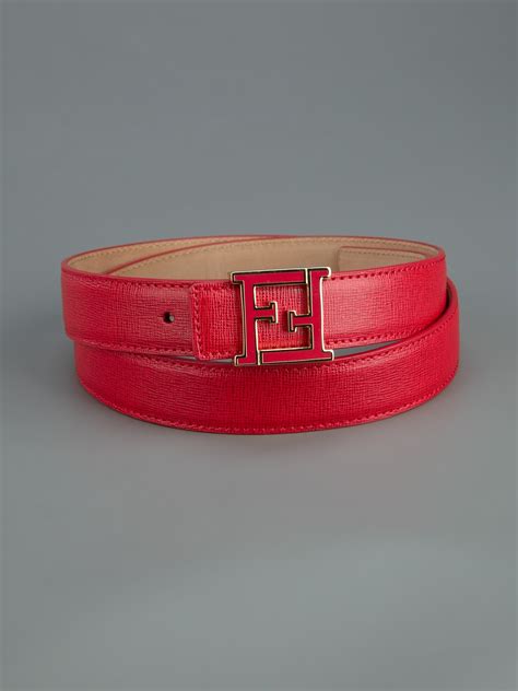 fendi belt with red buckle|red fendi belt for sale.